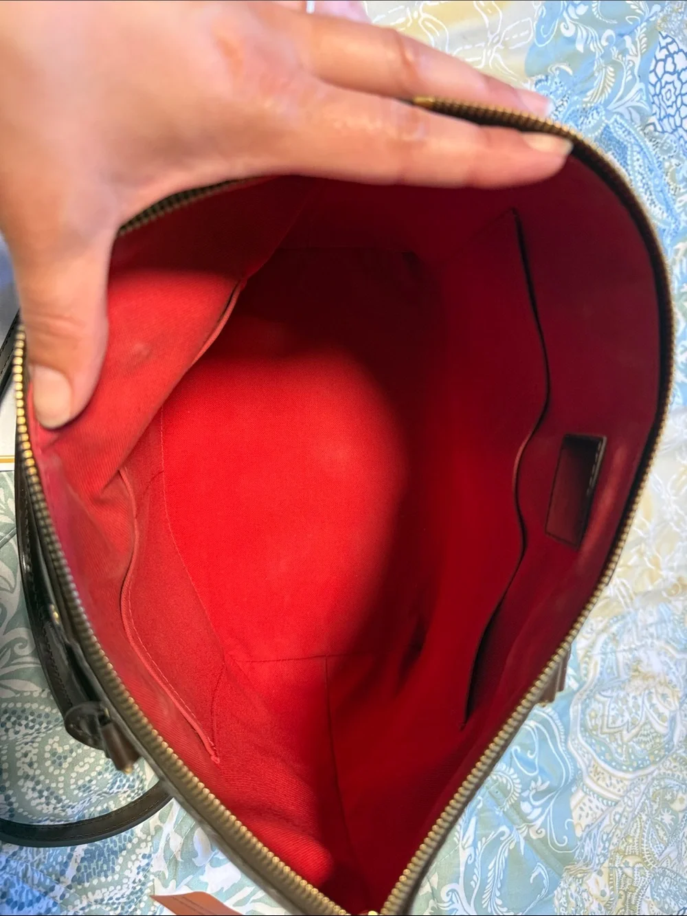 Louis Vuitton Brown Damier Ebene Shoulder Tote